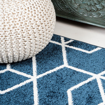 Tumbling Blocks Modern Geometric Area Rug 2